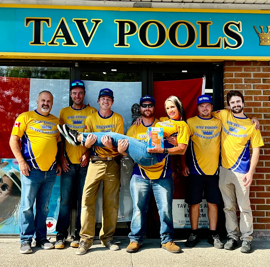 tav pools meet the team hero section